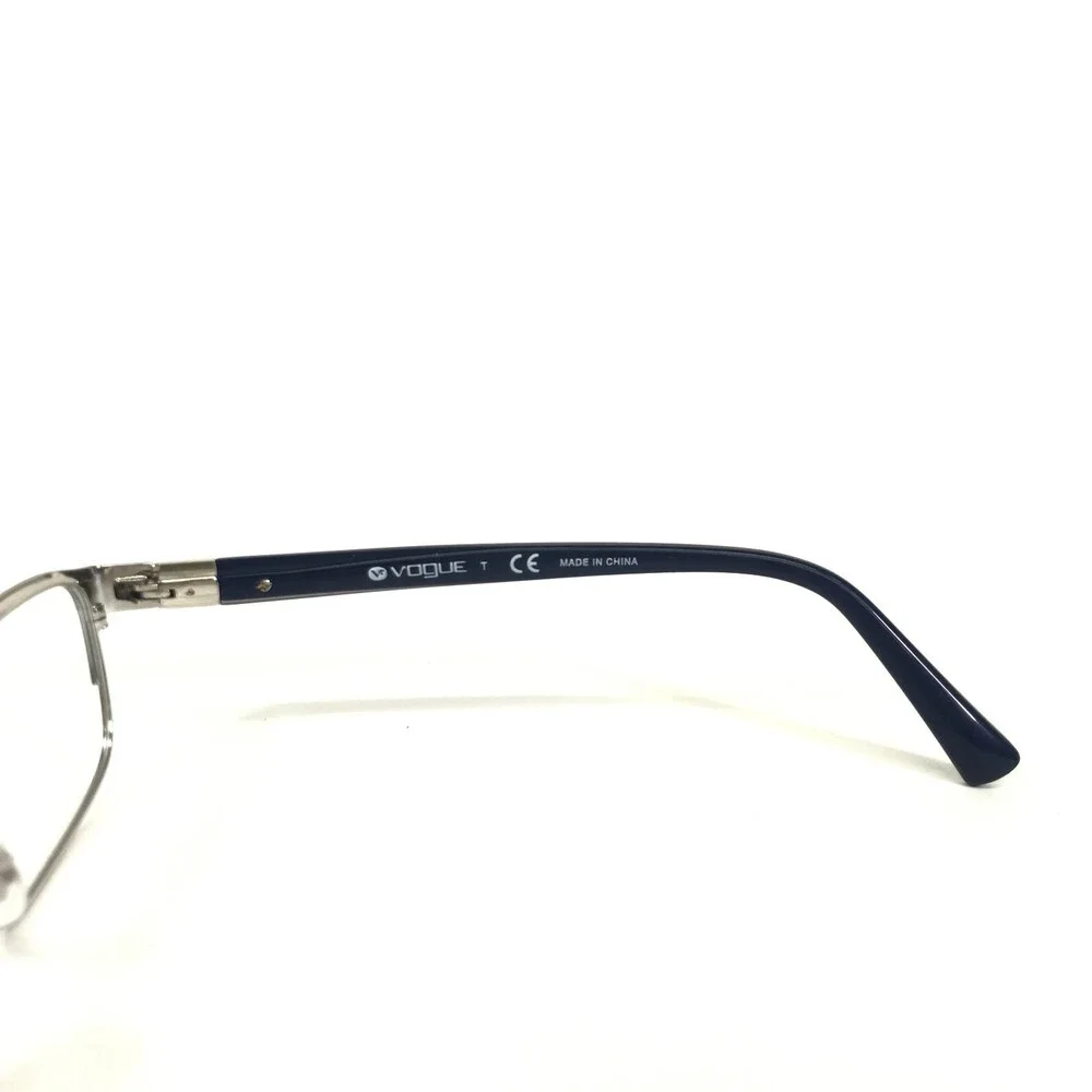Vogue Eyeglasses Frames VO4073-B 5051 Blue Silver Cat Eye Full Rim 51-17-135